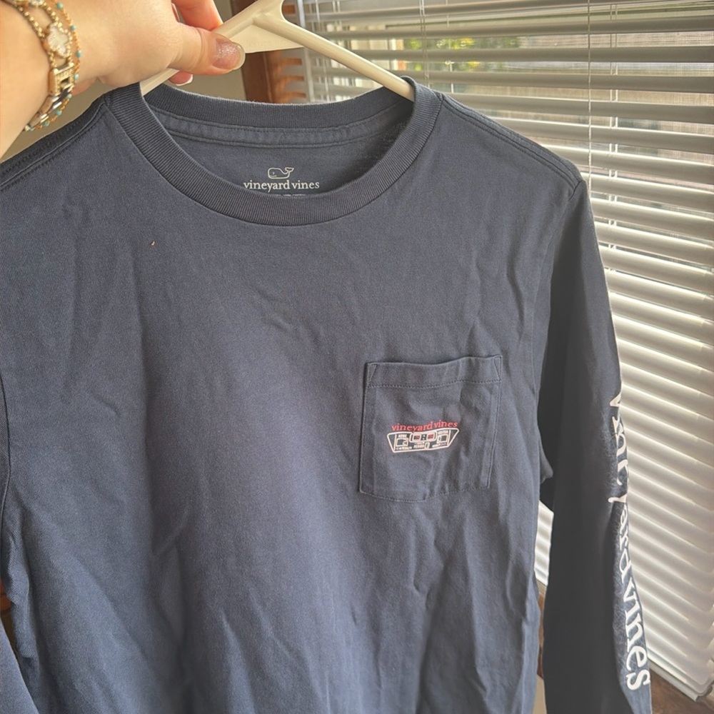 Vineyard Vines Boys’ Hockey Long-Sleeve Pocket Tee